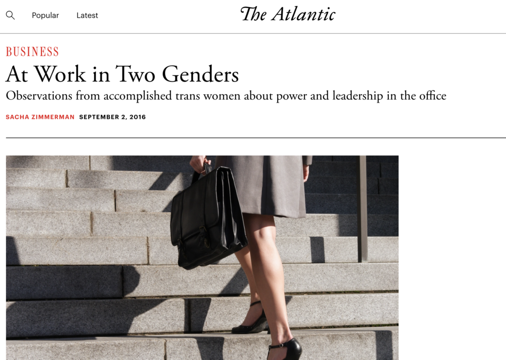 Screenshot of The Atlantic article