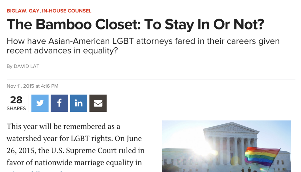 Screenshot of Above the Law article